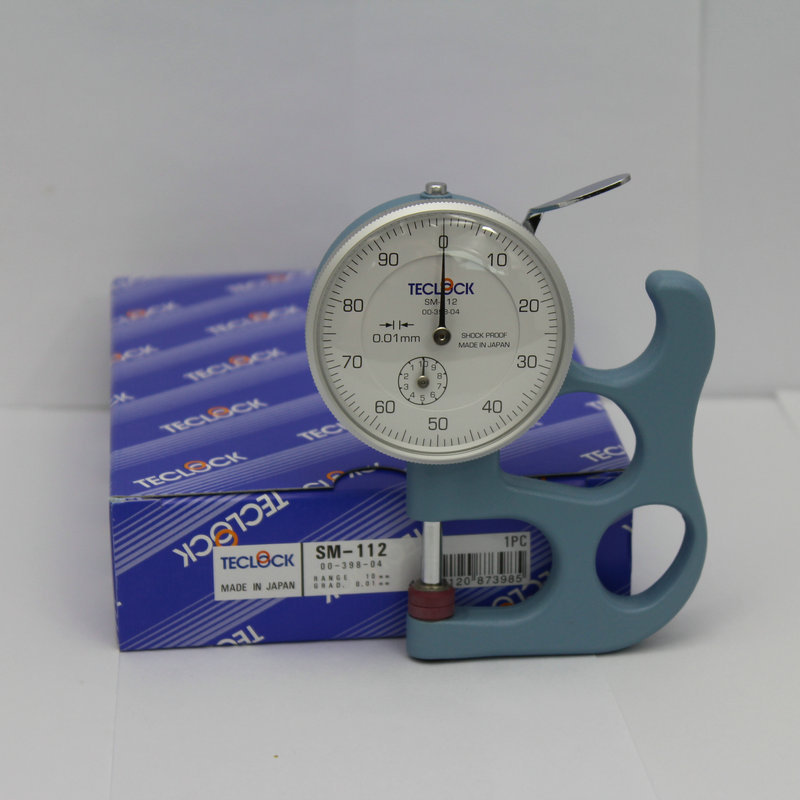 日本得樂測(cè)厚規(guī)TECLOCK皮革厚度規(guī)SM-112厚薄規(guī) 0.01mm