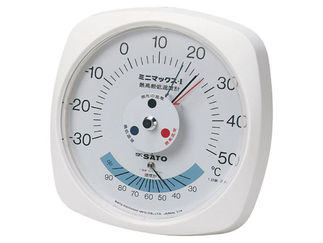 日本進(jìn)口SATO佐藤7308-00號  Minimax I型最高最低溫度計(jì)
