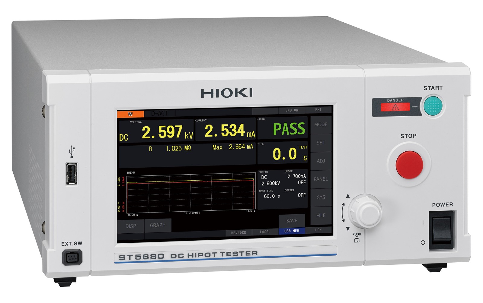 日本日置進(jìn)口直流耐壓絕緣電阻測試儀ST5680