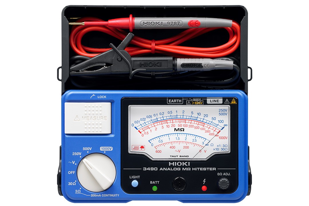 日本hioki絕緣電阻表 3490 三檔電壓量程，絕緣測試高達(dá)4000MΩ